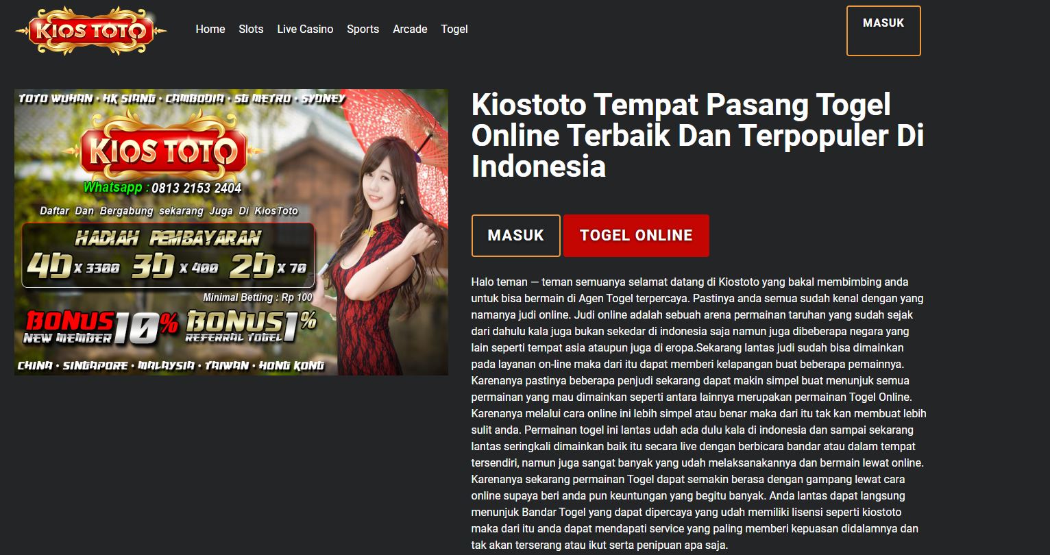Daftar Tempat Pasang Togel online Via Dana Terpercaya No 1 Indonesia